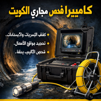 كاميرا فحص مجاري الكويت - ابويحي 90007603 - كاميرا تصوير مجاري - تصوير بايبات مجاري - فحص بايبات المجاري - كاميرا كشف خرير - تصوير بايبات الصرف